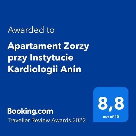 Apartament Zorzy Przy Instytucie Kardiologii Anin Apartment Varşovia Exterior foto